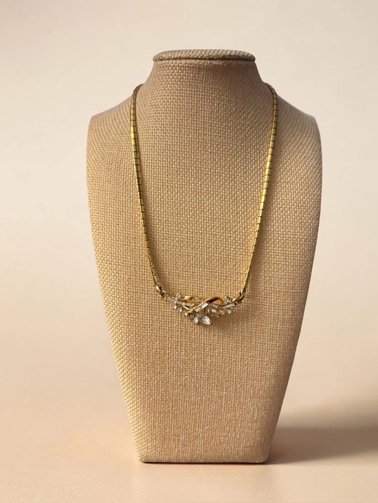 Trifari Jewelry - Crown Trifari Alfred Philippe Pat Pend Rhinestone Ribbon Choker Vtg Necklace